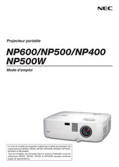 NEC NP500W Mode D'emploi