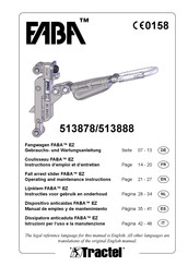 Tractel FABA EZ 513888 Instructions D'emploi Et D'entretien