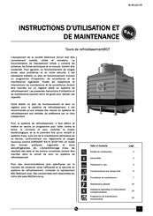 BAC RCT-2118 Instructions D'utilisation Et De Maintenance