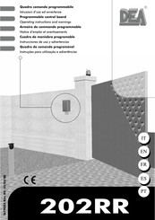 Dea 202RR Notice D'emploi Et Avertissements