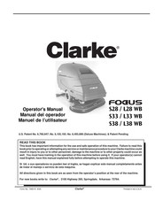 Clarke Focus S28 WB Manuel De L'utilisateur