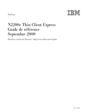 IBM NetVista N2200e Guide De Référence