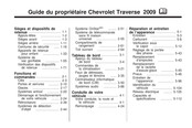 Chevrolet Traverse 2009 Guide Du Propriétaire