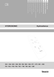 Teuco HYDROSONIC - Hydrosilence F03 Manuel De L'utilisateur