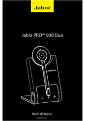 Jabra PRO 930 Mode D'emploi