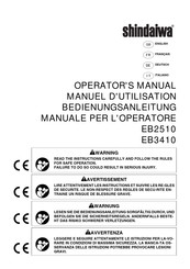 Shindaiwa EB3410 Manuel D'utilisation