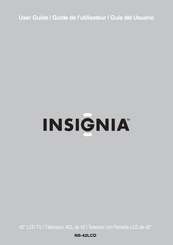 Insignia NS-42LCD Guide De L'utilisateur