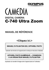 Olympus CAMEDIA C-740 Ultra Zoom Manuel De Référence