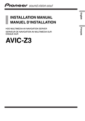 Pioneer AVIC-Z3 Manuel D'installation