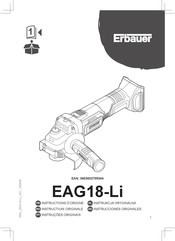 Erbauer EAG18-Li Instructions D'origine