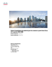 Cisco NCS-5502-SE Guide D'installation