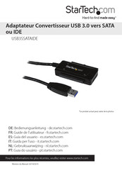 StarTech.com USB3SSATAIDE Guide De L'utilisateur