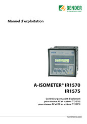 Bender A-ISOMETER IR1575 Manuel D'exploitation