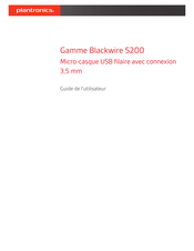 Plantronics Blackwire 5200 Série Guide De L'utilisateur