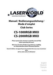 Laserworld Club Série Mode D'emploi