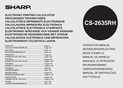 Sharp CS-2635RH Mode D'emploi