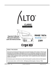Alto CLARKE Ergo EX Image 16ix DLX-230V Manuel D'utilisation