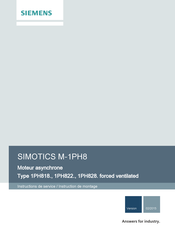 Siemens SIMOTICS 1PH822 Instructions De Service