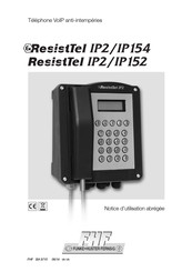 FHF ResistTel IP2 Notice D'utilisation Abrégée