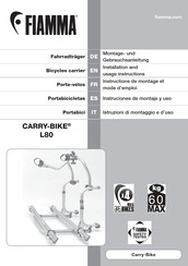 FIAMA CARRY-BIKE L80 Instructions De Montage Et Mode D'emploi