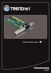 TRENDnet TFM-PCIV92A Guide D'installation Rapide