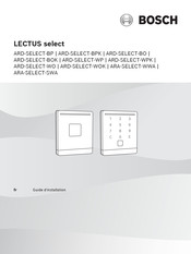 Bosch LECTUS select Guide D'installation