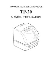 Seiko Precision TP-20 Manuel D'utilisation