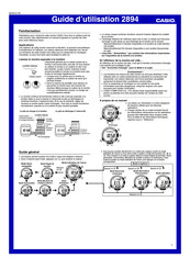 Casio 2894 Guide D'utilisation