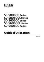 Epson SC-S80600L Série Guide D'utilisation