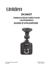 Uniden DC40GT Guide D'utilisation