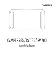 Garmin CAMPER RV 700 Manuel D'utilisation