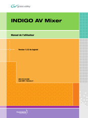 GRASS VALLEY INDIGO AV Mixer Manuel De L'utilisateur
