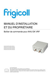 Frigicoll AHUKZ-02D Manuel D'installation Et Du Propriétaire