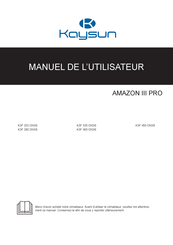 Frigicoll Kaysun AMAZON III PRO K3F 450 DN3S Manuel De L'utilisateur
