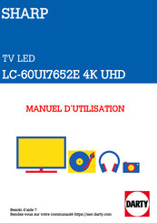 Sharp LC-70UI9362E Manuel D'utilisation