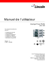 Lincoln Impinger Low Profile 1600 Série Manuel De L'utilisateur
