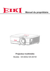 Eiki EK-600U Manuel Du Propriétaire