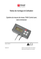 Muller TANK Control Notice De Montage Et D'utilisation