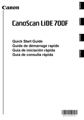 Canon CanoScan LiDE 700F Guide De Démarrage Rapide