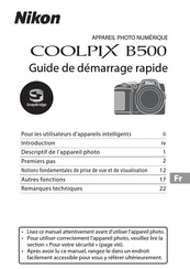 Nikon COOLPIX B500 Guide De Démarrage