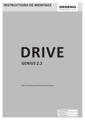 Siegenia DRIVE genius 2.2 Instructions De Montage