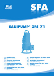 SFA SANIPUMP ZFS 71.2 T Mode D'emploi