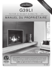Enviro G39LI Manuel Du Propriétaire