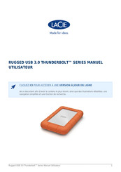 LaCie Rugged USB 3.0 Thunderbolt Série Manuel Utilisateur