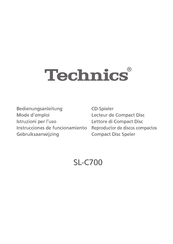 Panasonic Technics SL-C700E Mode D'emploi