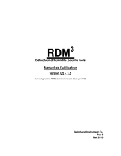 Delmhorst Instrument Co RDM3 Manuel De L'utilisateur