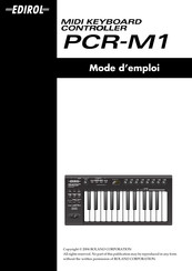 Roland Edirol PCM-M1 Mode D'emploi