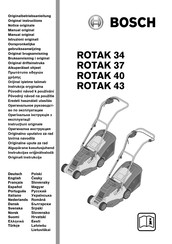 Bosch ROTAK 40E Notice Originale