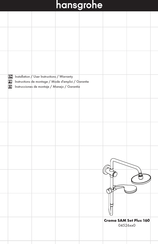 Hansgrohe Joleena 047880 Série Instructions De Montage / Mode D'emploi / Garantie