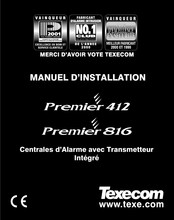 Texecom Premier 412 Manuel D'installation